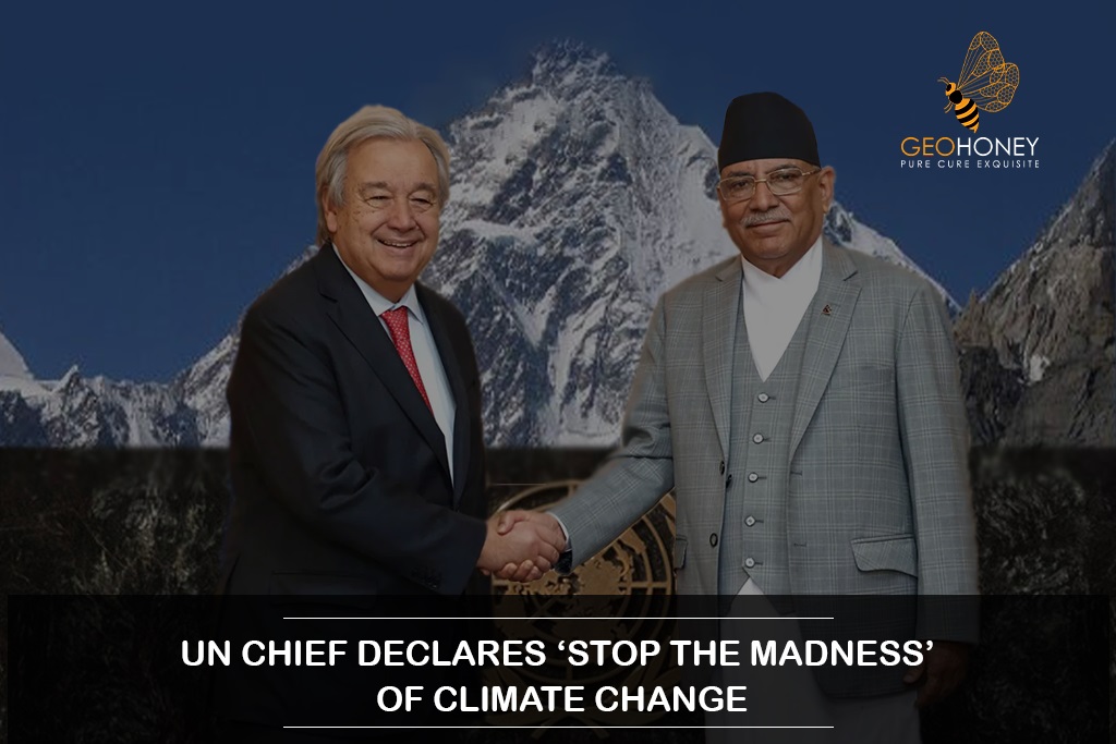 UN Secretary-General António Guterres calls on the world to take action to stop the devastating consequences of climate change.